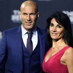 Zinedine Zidane y su mujer Véronique en The Best FIFA Awards 2016