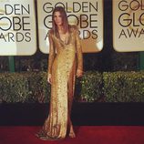 Mar Flores en la alfombra roja de los Globos de Oro 2017