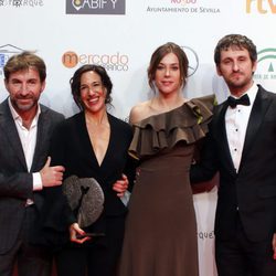 Raúl Arévalo, Antonio de la Torre y Ruth Díaz en los Premios Forqué 2017