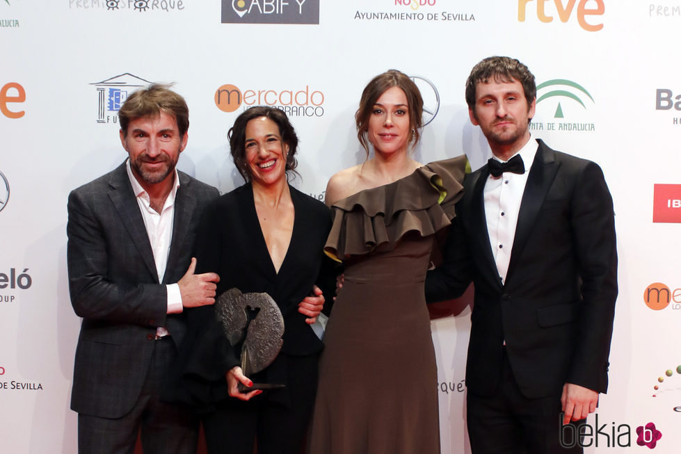 Raúl Arévalo, Antonio de la Torre y Ruth Díaz en los Premios Forqué 2017