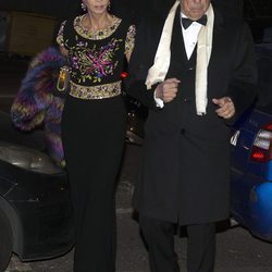 Isabel Preysler y Mario Vargas Llosa en la fiesta de cumpleaños del embajador de EEUU