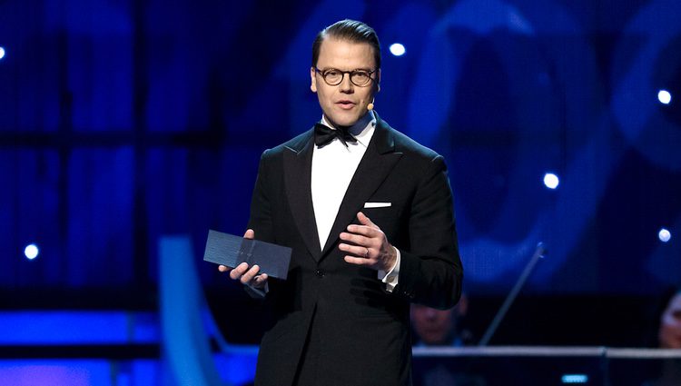 Daniel de Suecia presentando la gala de premios del Deporte Sueco 2017