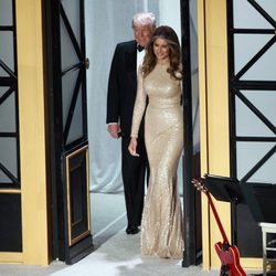 Donald Trump con su mujer Melania en la cena de gala antes de su investidura como Presidente de Estados Unidos