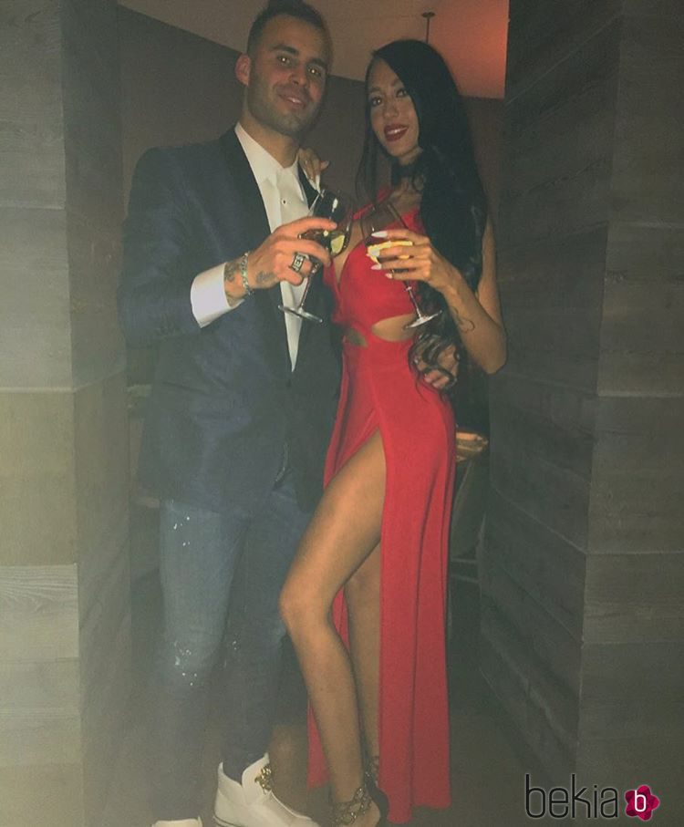 Jesé Rodríguez y Aurah Ruiz celebrando el Fin de Año