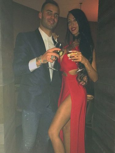 Jesé Rodríguez y Aurah Ruiz celebrando el Fin de Año