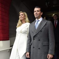 Ivanka Trump y Donald Trump Jr en la toma de posesión a la presidencia de Estados Unidos