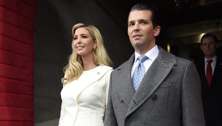 Ivanka Trump y Donald Trump Jr en la toma de posesión a la presidencia de Estados Unidos