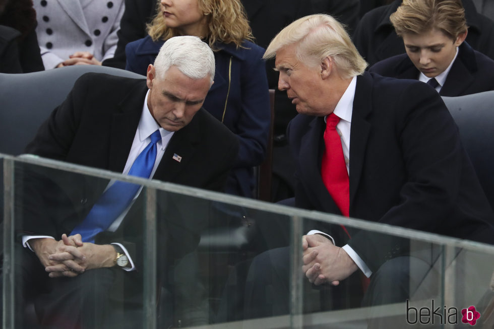 Donald Trump con el nuevo vicepresidente de Estados Unidos, MIke Pence