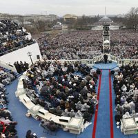 Imagen panorámica de la toma de posesión de Donald Trump como 45º presidente de Estados Unidos