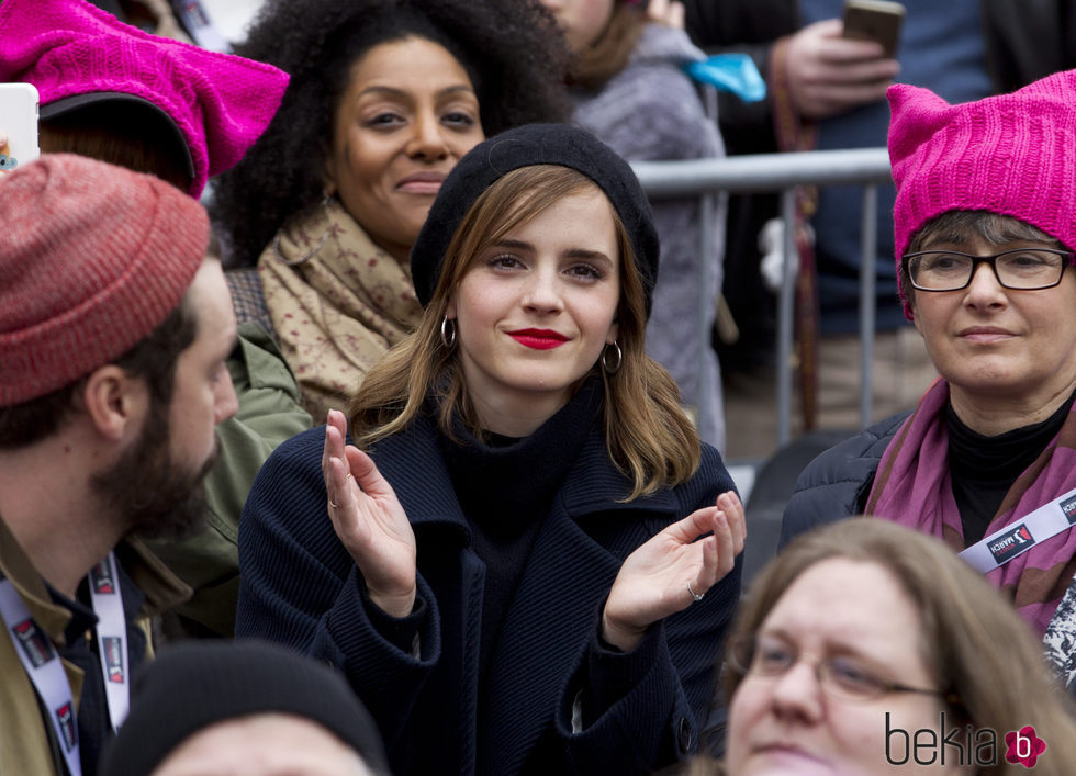 Emma Watson en la Marcha de las Mujeres en Washington