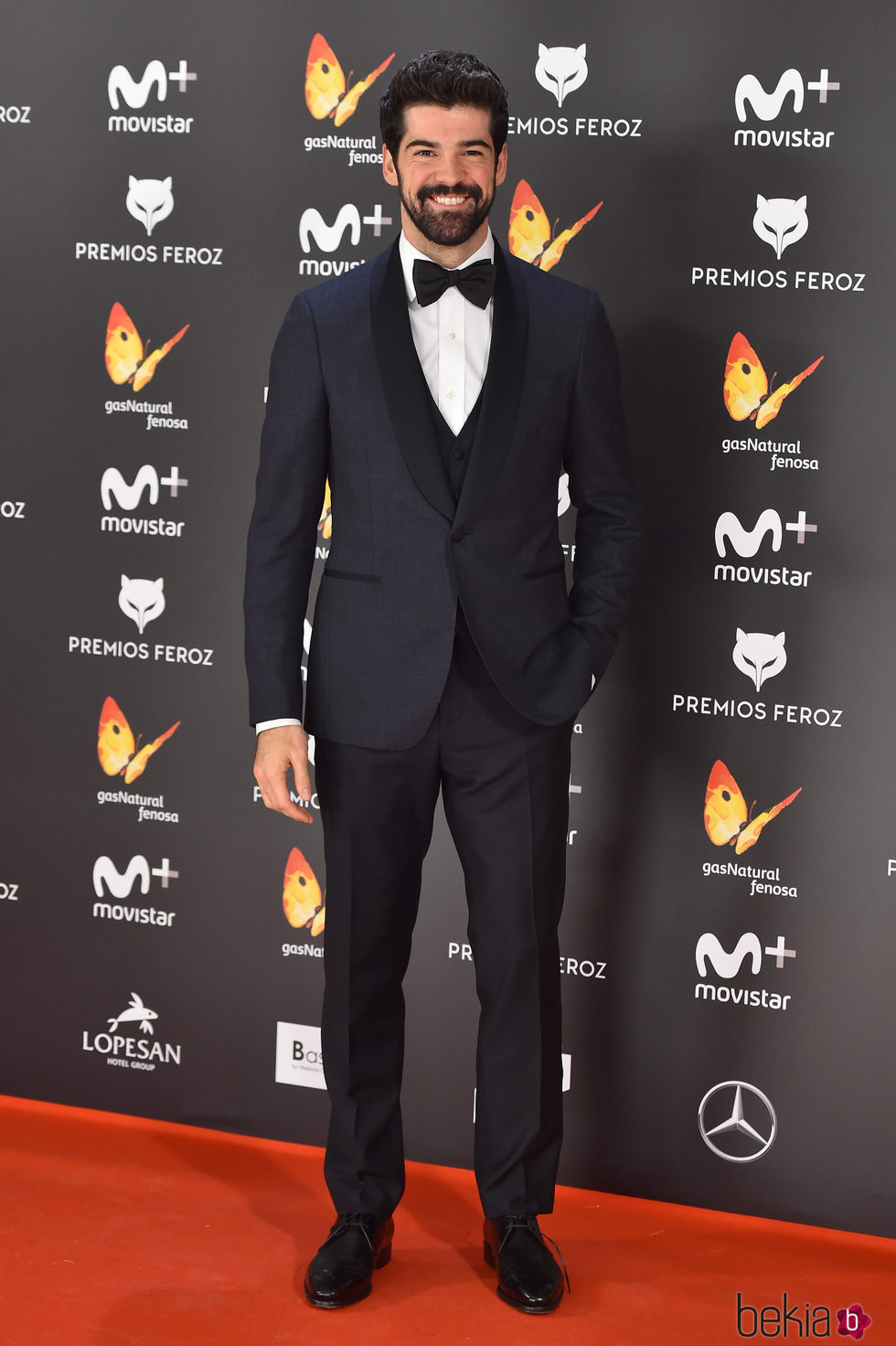 Miguel Ángel Muñoz en la alfombra roja de los Premios Feroz 2017