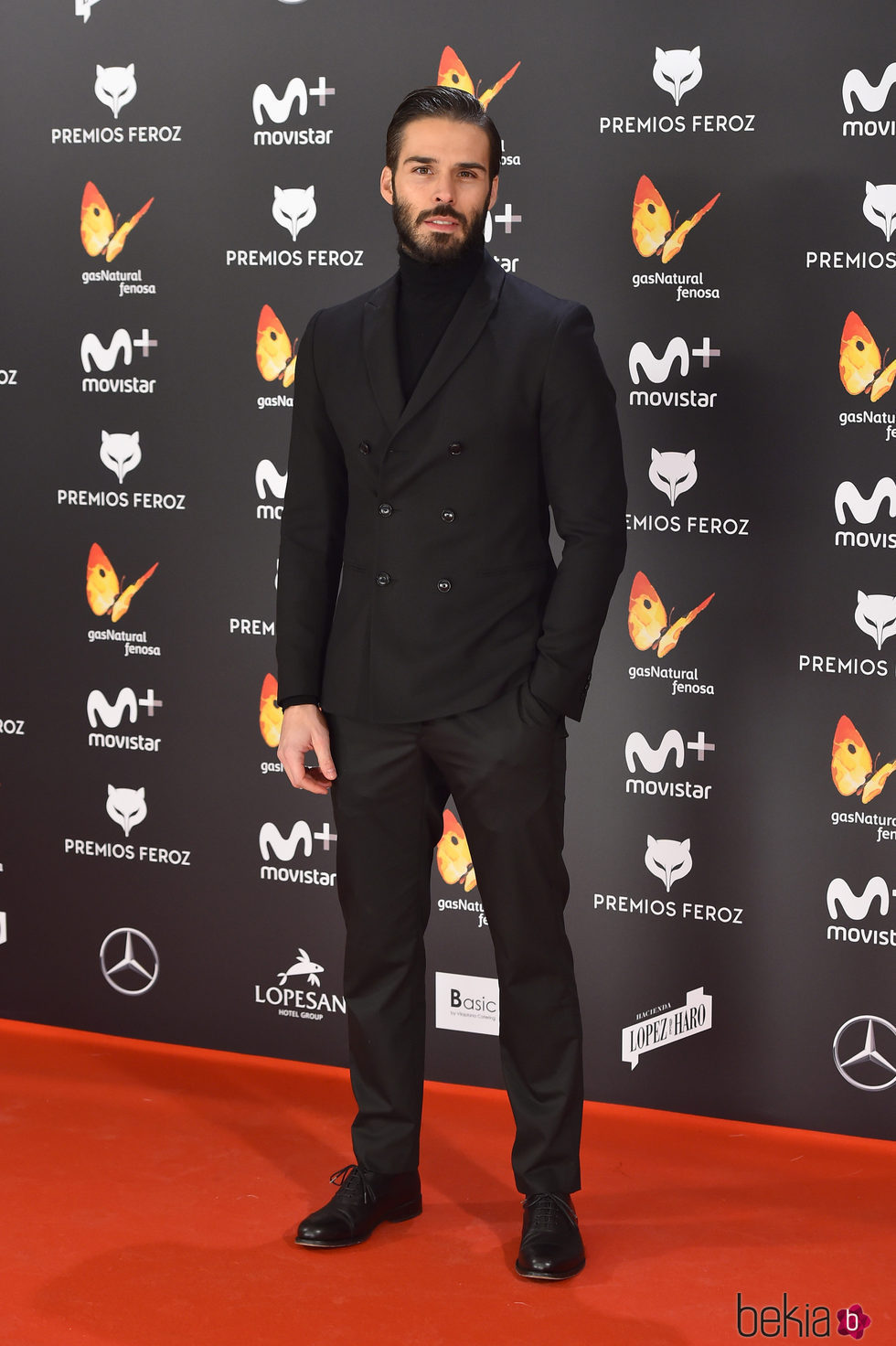 Álex Barahona en la alfombra roja de los Premios Feroz 2017