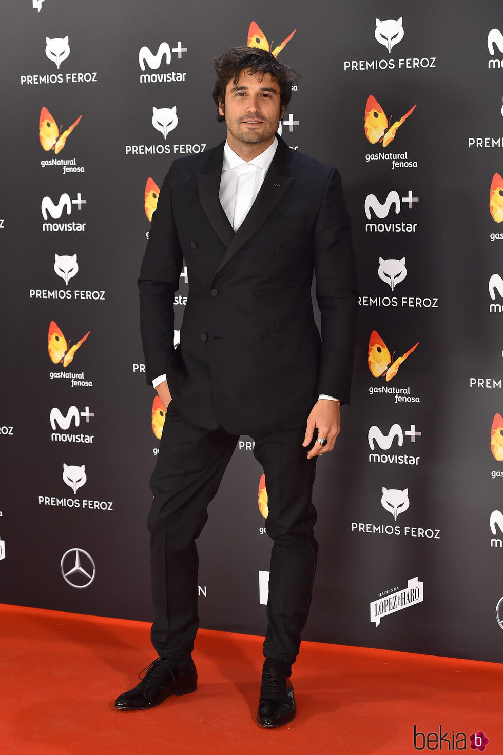 Álex García en la alfombra roja de los Premios Feroz 2017