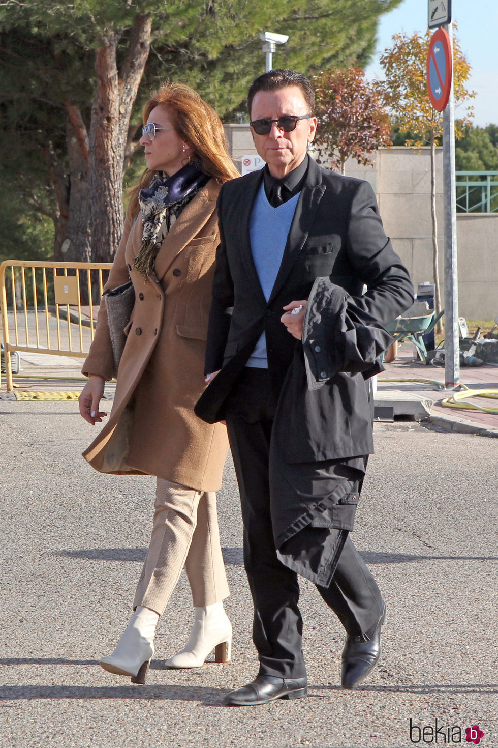 José Ortega Cano y Ana María Aldón llegando a la capilla ardiente de Eugenio Ortega Cano