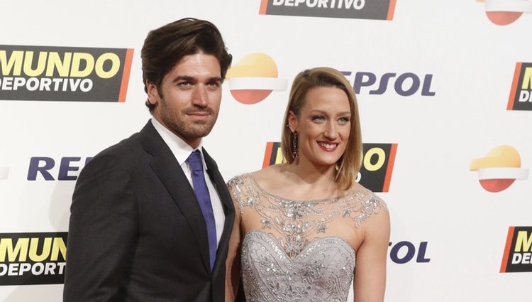 Mireia Belmonte y Javier Herranz en la Gala Mundo Deportivo 2017