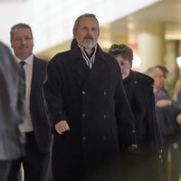 Miguel Bosé en la capilla ardiente de Bimba Bosé