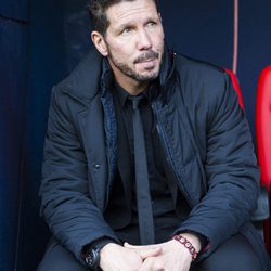 Simeone durante uno de los partidos del Atlético de Madrid