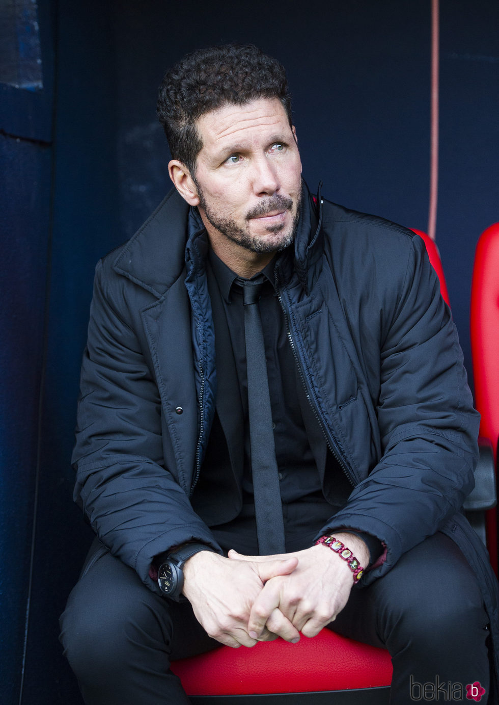 Simeone durante uno de los partidos del Atlético de Madrid