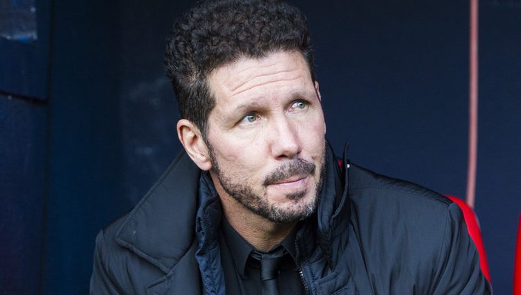 Simeone durante uno de los partidos del Atlético de Madrid