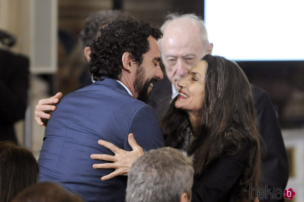 Paco León y Ángela Molina en la clausura de la conmemoración del IV centenario de la muerte de Cervantes