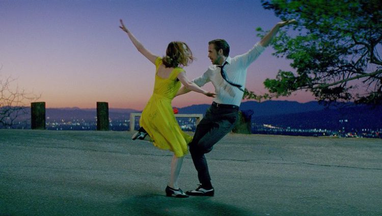 Emma Stone y Ryan Gosling actuando en 'La La Land'