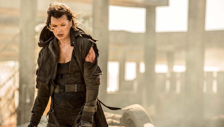 Mila Jovovich rodando la última película de 'Resident Evil'