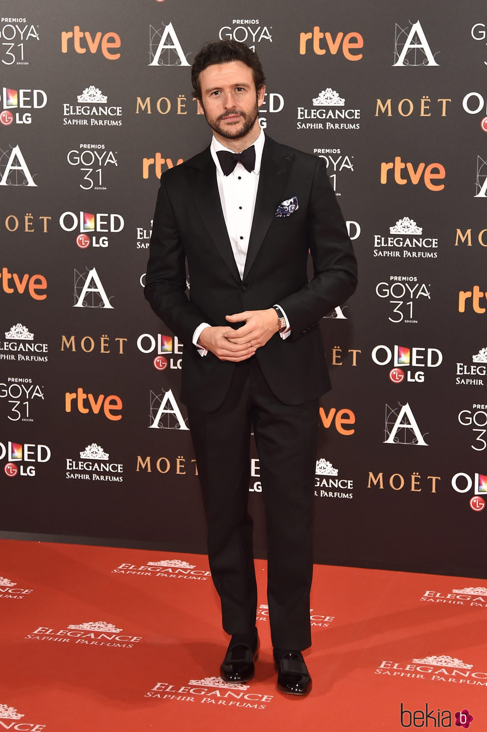 Diego Martin en la alfombra roja de los Premios Goya 2017