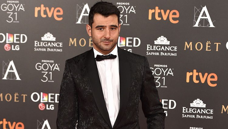 Antonio Velázquez en la alfombra roja de los Premios Goya 2017