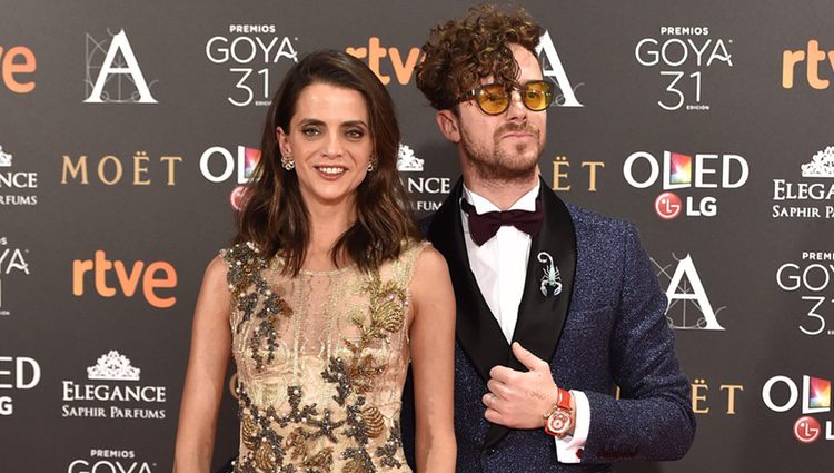 Macarena Gómez y Aldo Comas en la alfombra roja de los Premios Goya 2017