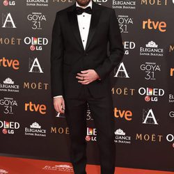 Daniel Sánchez Arévalo en la alfombra roja de los Premios Goya 2017