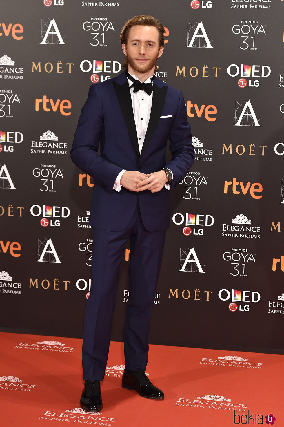 Pablo Rivero en la alfombra roja de los Premios Goya 2017