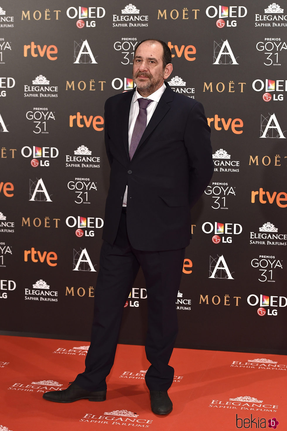 Karra Elejalde en la alfombra roja de los Premios Goya 2017