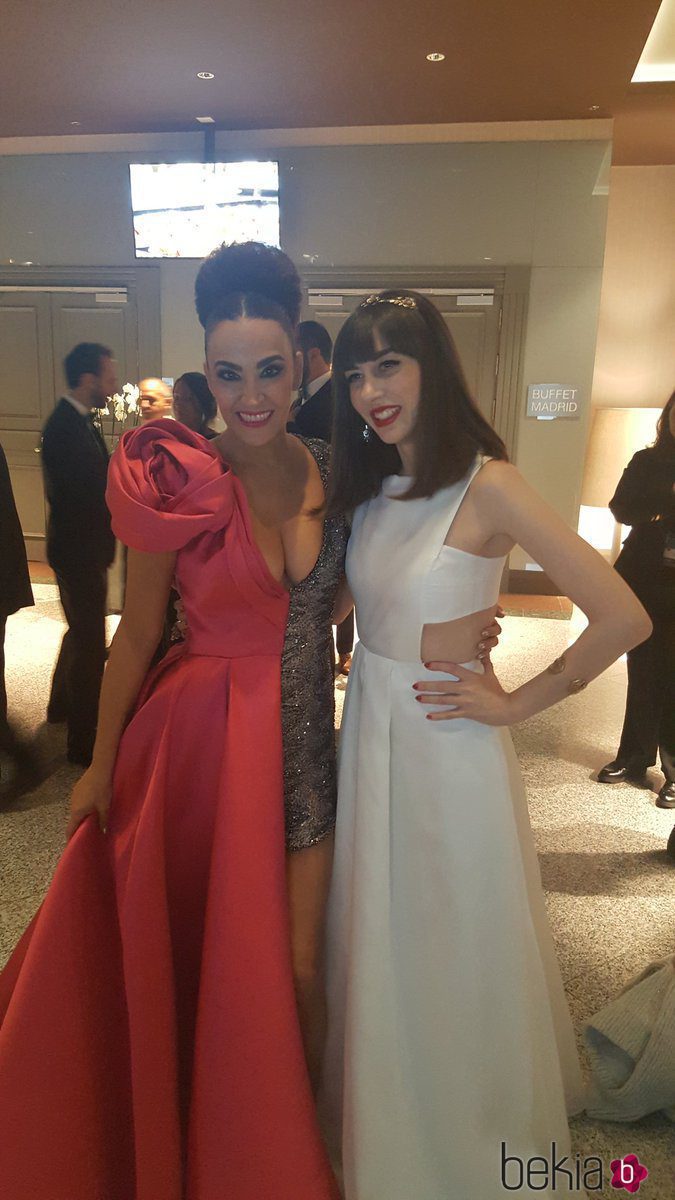 Cristina Rodríguez y Natalia Ferviú en los Goya 2017