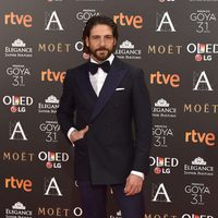 Félix Gómez en la alfombra roja de los Premios Goya 2017