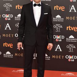 Luis Callejo en la alfombra roja de los Premios Goya 2017