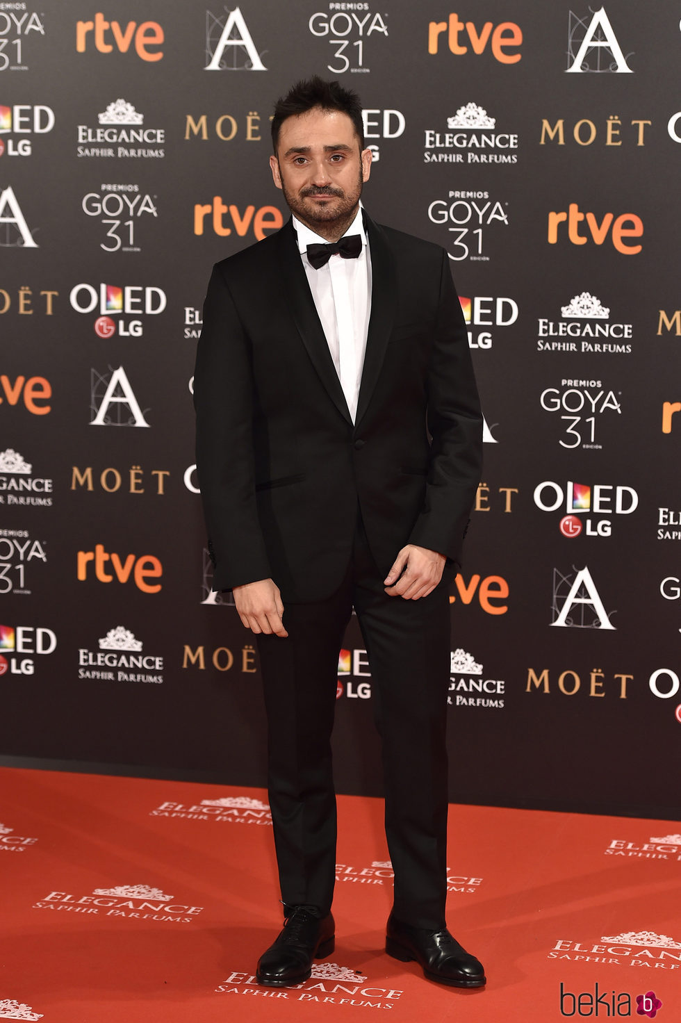 Juan Antonio Bayona en la alfombra roja de los Premios Goya 2017