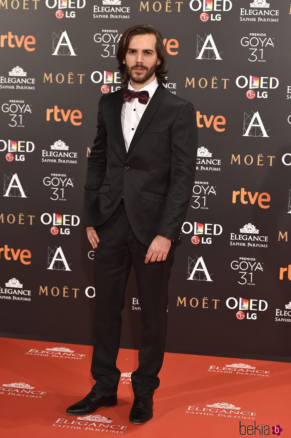 Marc Clotet en la alfombra roja de los Premios Goya 2017