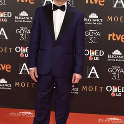 Javier Gutiérrez en la alfombra roja de los Premios Goya 2017