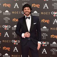 Javier Pereira en la alfombra roja de los Premios Goya 2017