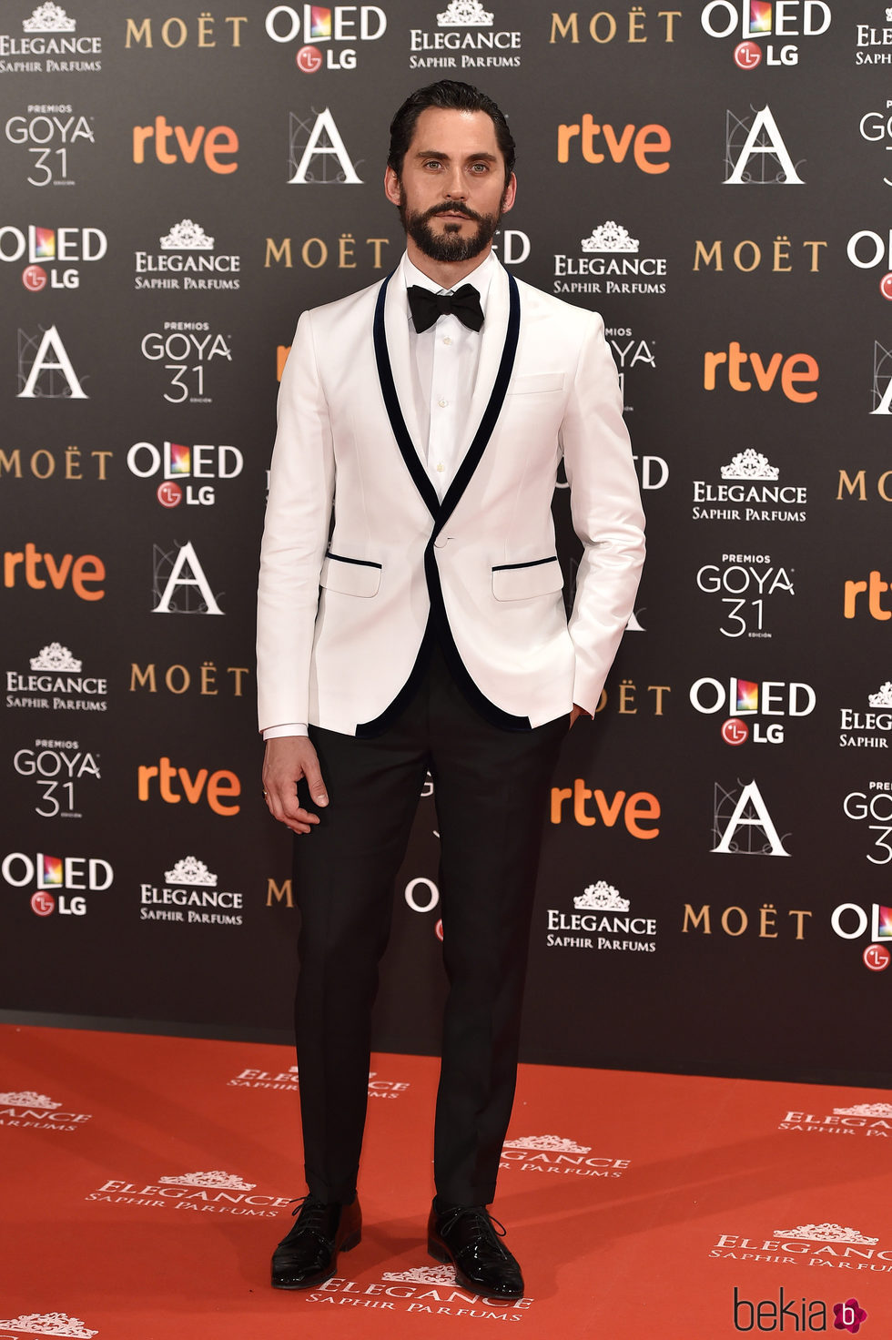 Paco León en la alfombra roja de los Premios Goya 2017