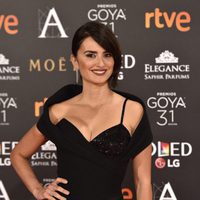 Penélope Cruz posa en la alfombra roja de los Goya 2017