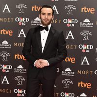 Ricardo Gómez en la alfombra roja de los Premios Goya 2017