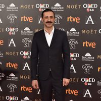 Nacho Fresneda en la alfombra roja de los Premios Goya 2017