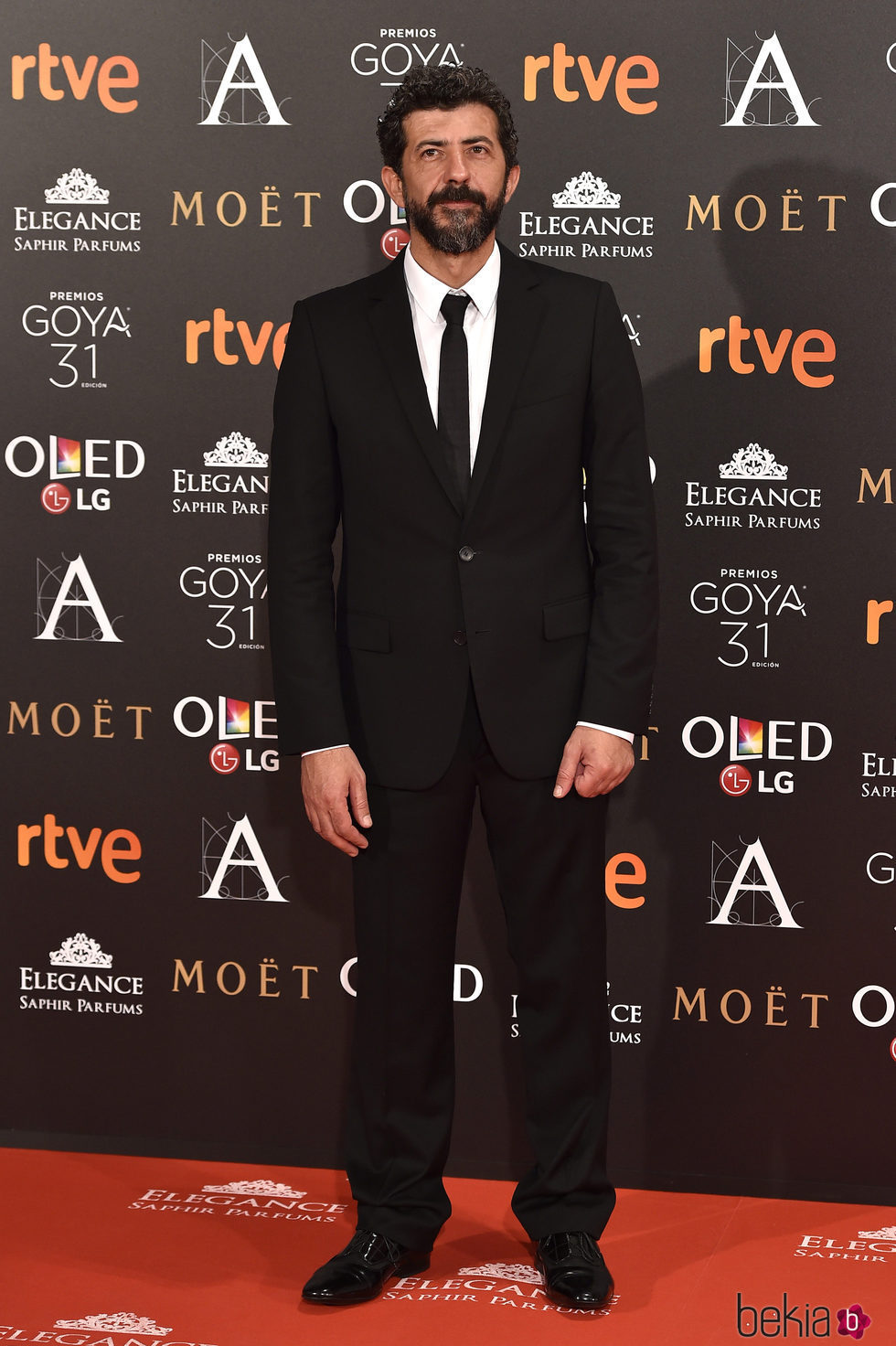 Alberto Rodríguez en la alfombra roja de los Premios Goya 2017