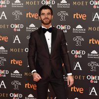 Alfonso Bassave en la alfombra roja de los Premios Goya 2017