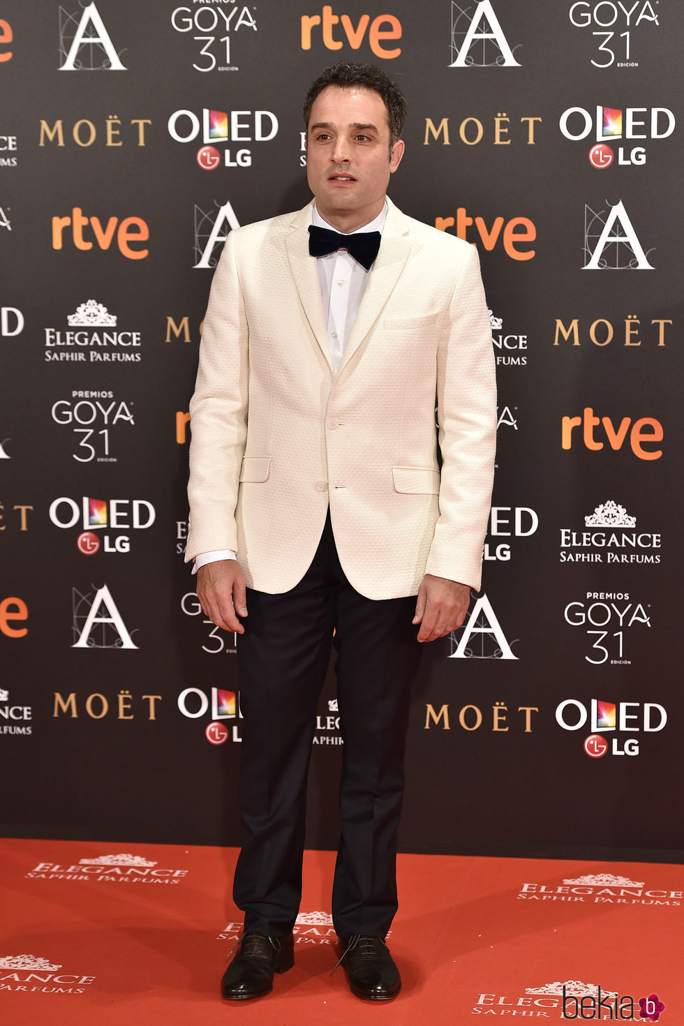 Daniel Guzmán en la alfombra roja de los Premios Goya 2017