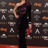 Silvia Abascal en la alfombra roja de los Premios Goya 2017