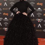 Paz Vega en la alfombra roja de los Premios Goya 2017