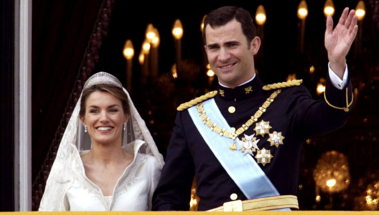 El Rey Felipe VI y la Reina Letizia el día de su boda