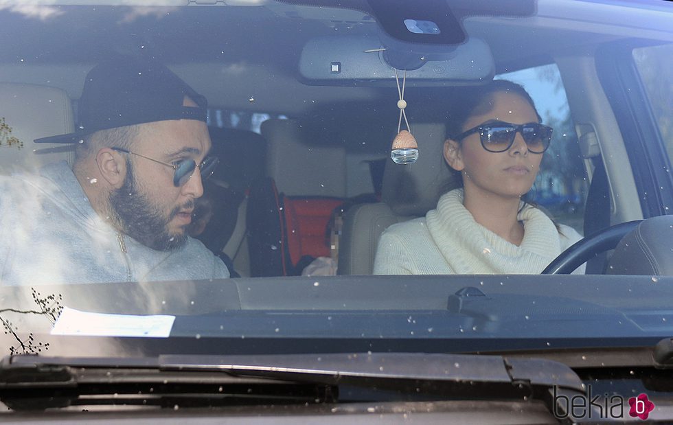 Kiko Rivera e Irene Rosales llegando con Francisco y Ana a El Rocío